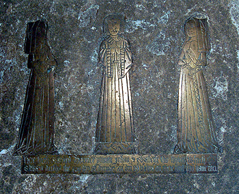 Brasses of Edward Dormer and his wives Johann and Elizabeth June 2012
